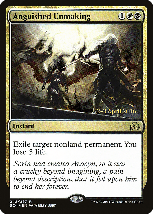 Anguished Unmaking (PRE-242S) - Shadows over Innistrad Promos Foil