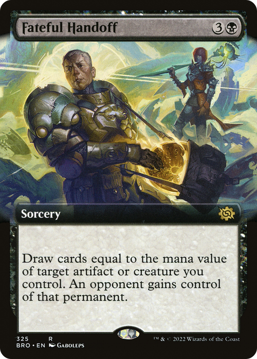Fateful Handoff (Extended Art) (BRO-325) - The Brothers' War: (Extended Art) Foil