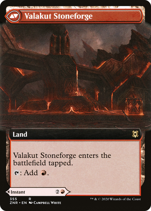 Valakut Awakening (Extended Art) (ZNR-355) - Zendikar Rising: (Extended Art) Foil