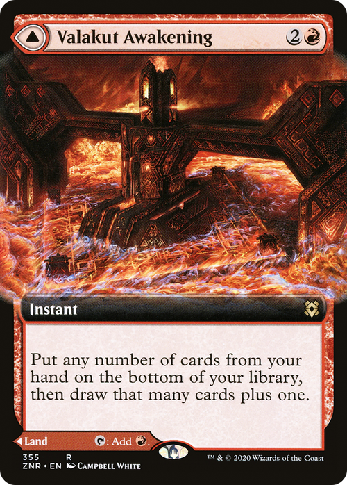 Valakut Awakening (Extended Art) (ZNR-355) - Zendikar Rising: (Extended Art) Foil