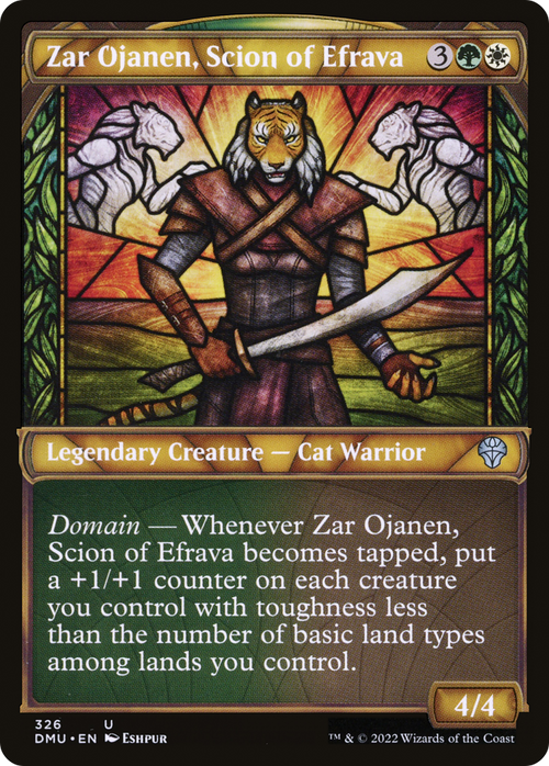 Zar Ojanen, Scion of Efrava (Showcase) (DMU-326) - Dominaria United: (Showcase)
