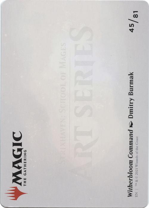 Witherbloom Command // Witherbloom Command (ASTX-045) - Strixhaven Art Series (Borderless) Foil