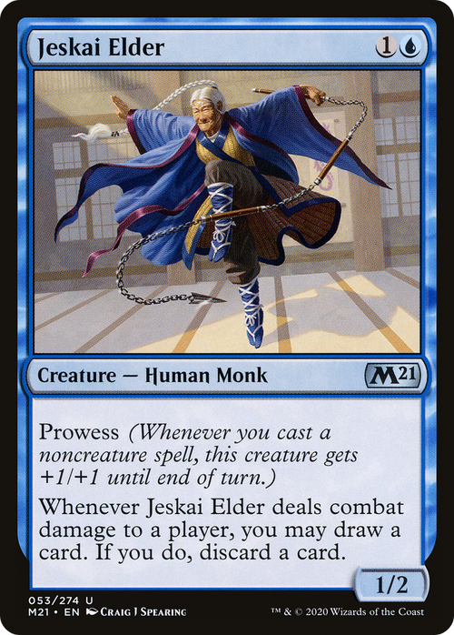 Jeskai Elder (M21-053) - Core Set 2021 Foil