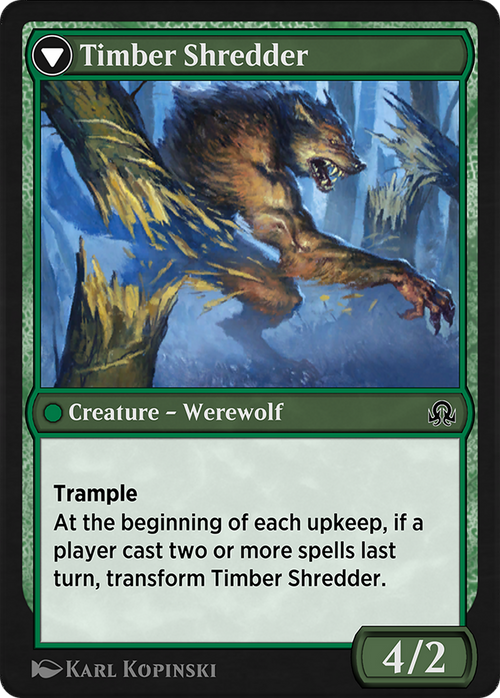 Hinterland Logger // Timber Shredder (SIR-201) - Shadows over Innistrad Remastered