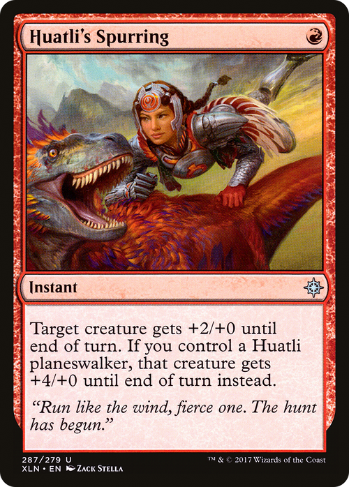 Huatli's Spurring (XLN-287) - Ixalan