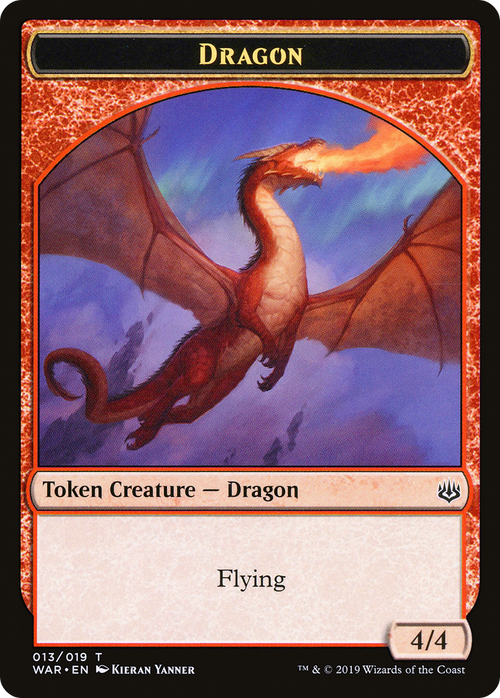 Dragon Token (WAR-013) - War of the Spark Tokens