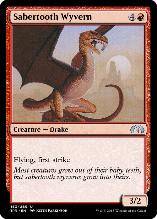 Sabertooth Wyvern (TPR-153) - Tempest Remastered Foil