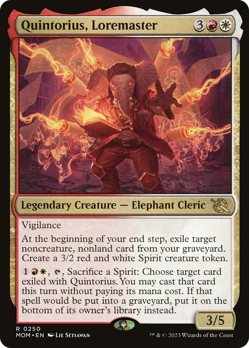 Quintorius, Loremaster (MOM-250) - March of the Machine