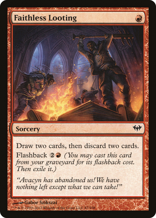Faithless Looting (DKA-087) - Dark Ascension Foil