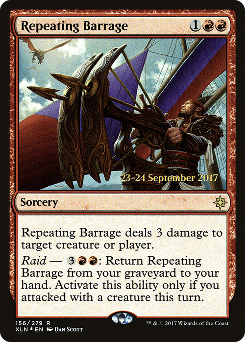 Repeating Barrage (PRE-156S) - Ixalan Promos Foil
