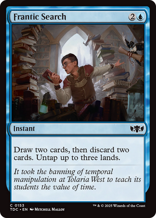Frantic Search (TDC-153) - Commander: Tarkir: Dragonstorm