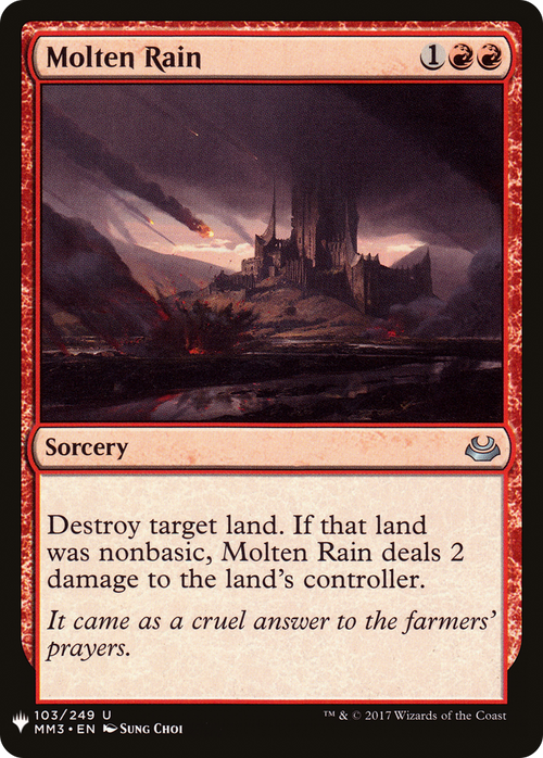 Molten Rain (LIST-MM3-103) - The List
