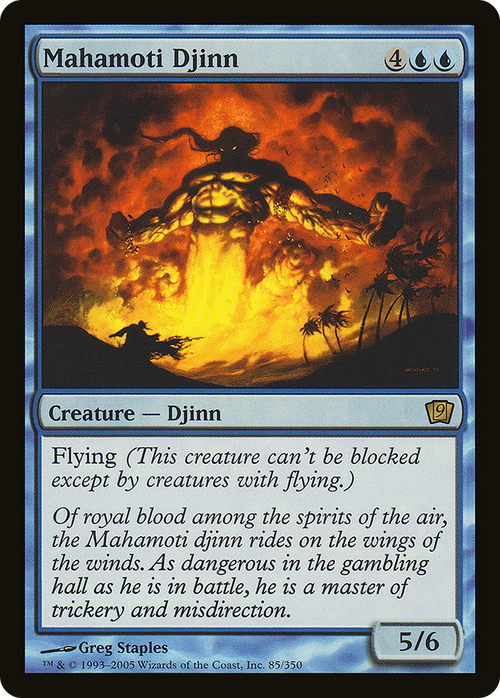 Mahamoti Djinn (9ED-085) - 9th Edition Foil