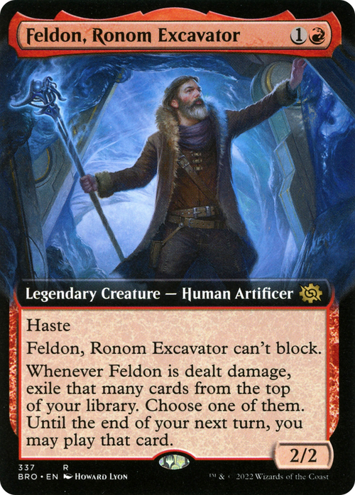 Feldon, Ronom Excavator (Extended Art) (BRO-337) - The Brothers' War: (Extended Art)