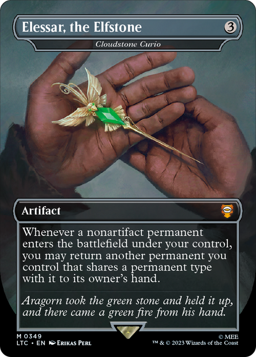 Elessar, the Elfstone - Cloudstone Curio (LTC-349) - Tales of Middle-earth Commander / Elessar, the Elfstone (Borderless)