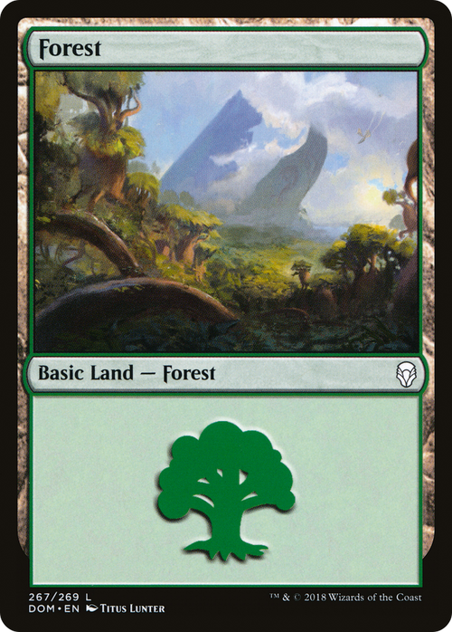 Forest (267) (DOM-267) - Dominaria Foil