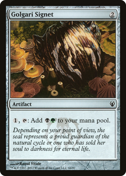 Golgari Signet (DDJ-066) - Duel Decks: Izzet vs. Golgari