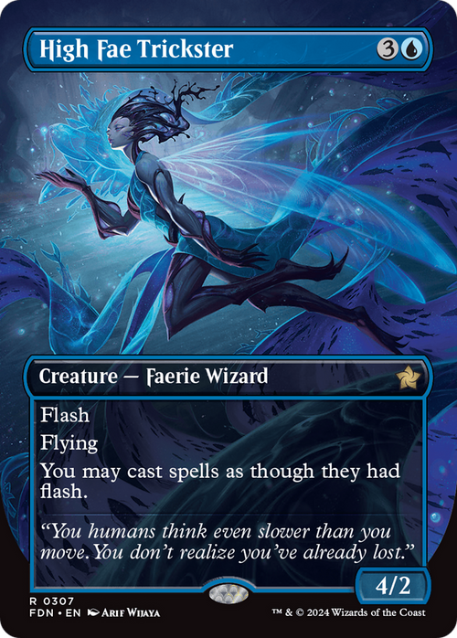 High Fae Trickster (Borderless) (FDN-307) - Foundations Foil