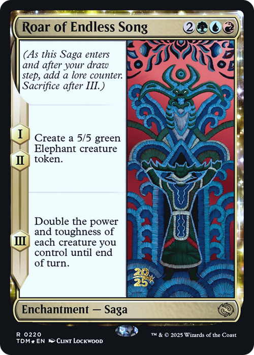 Roar of Endless Song (PRE-220S) - Prerelease Cards: (enchantment) Foil