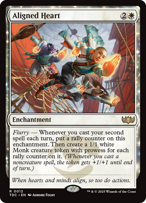 Aligned Heart (TDC-012) - Commander: Tarkir: Dragonstorm: (enchantment)