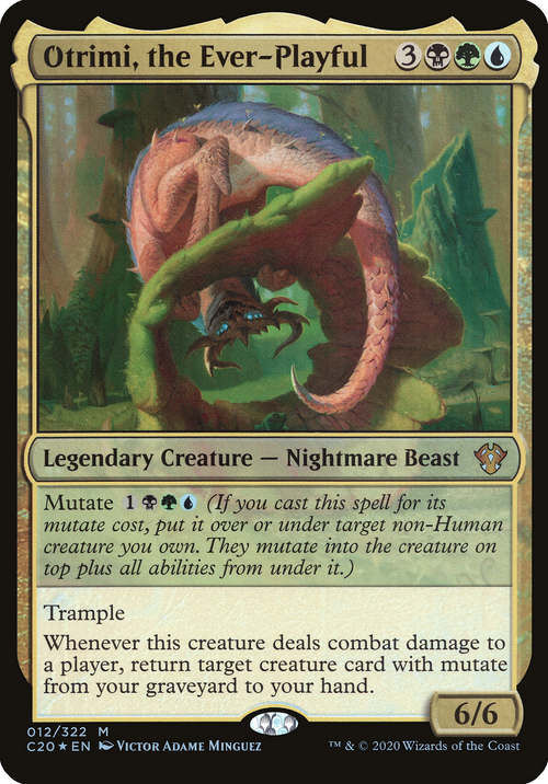 Otrimi, the Ever-Playful (Commander 2020) (OVER-012) - Commander 2020 Oversized Foil