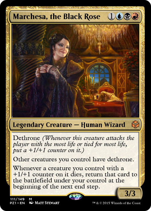 Marchesa, the Black Rose (PZ1-111) - Legendary Cube Prize Pack Foil