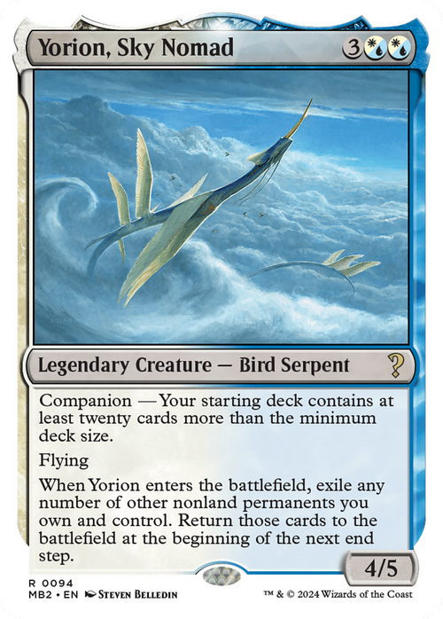 Yorion, Sky Nomad (White Border) (MB2-094) - Mystery Booster 2: (companion)