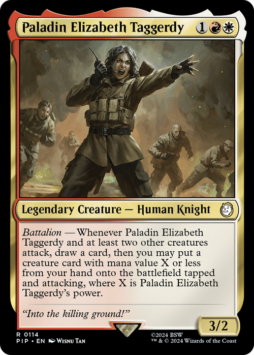 Paladin Elizabeth Taggerdy (PIP-114) - Fallout Foil