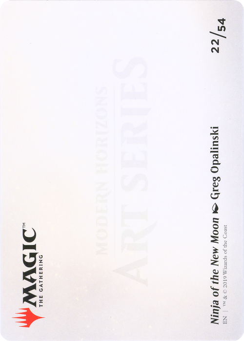 Ninja of the New Moon // Ninja of the New Moon (AMH1-022) - Modern Horizons Art Series (Borderless)