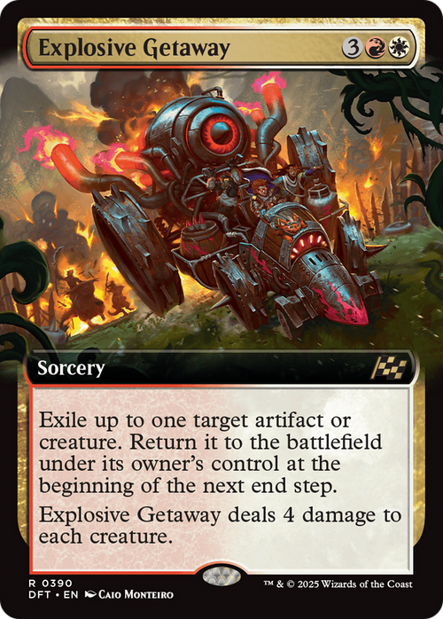 Explosive Getaway (Extended Art) (DFT-390) - Aetherdrift: (Extended Art) Foil