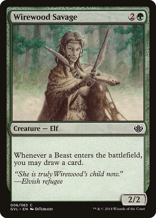 Wirewood Savage (DD3-006) - Duel Decks Anthology: Garruk vs. Liliana