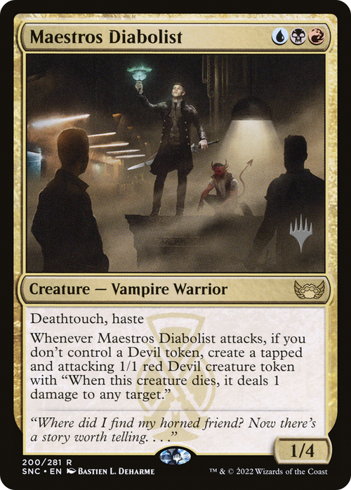 Maestros Diabolist (PPSNC-200) - Streets of New Capenna Promos