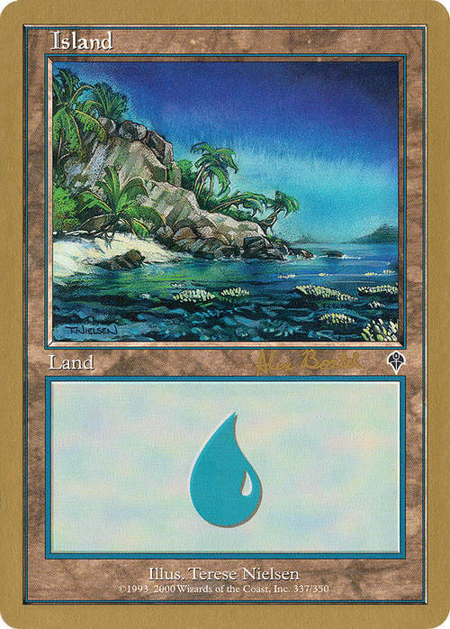 Island (337) - 2001 Alex Borteh (INV) (WCD-) - World Championship Decks 2001
