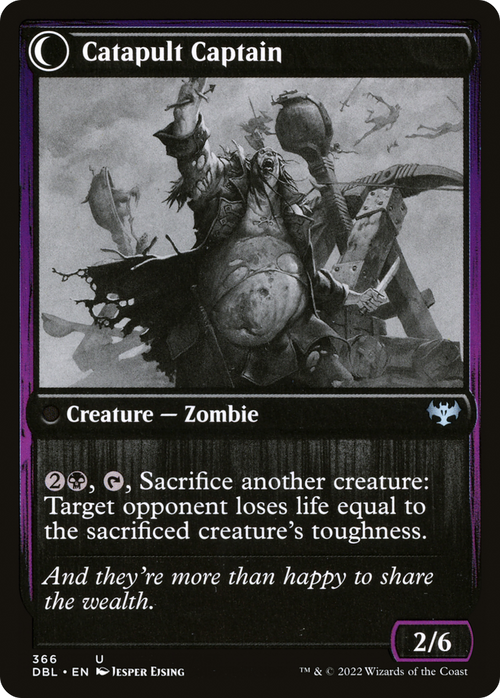 Catapult Fodder (DBL-366) - Innistrad: Double Feature: (Double Faced Transform) Foil