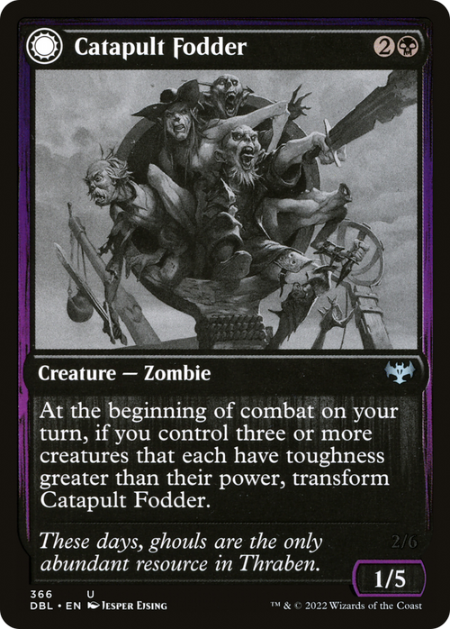 Catapult Fodder (DBL-366) - Innistrad: Double Feature: (Double Faced Transform)