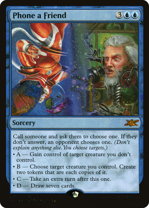 Phone a Friend (Galaxy Foil) (UNF-341) - Unfinity Foil
