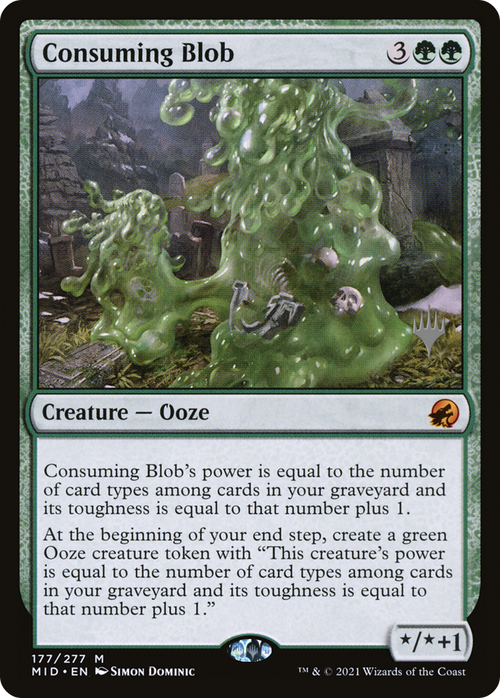 Consuming Blob (PPMID-177P) - Innistrad: Midnight Hunt Promos Foil