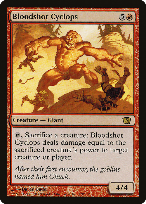 Bloodshot Cyclops (8ED-179) - 8th Edition