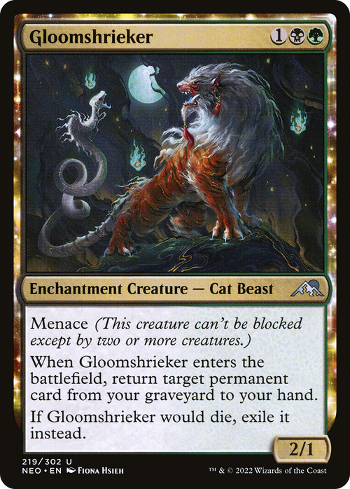 Gloomshrieker (NEO-219) - Kamigawa: Neon Dynasty: (enchantment)