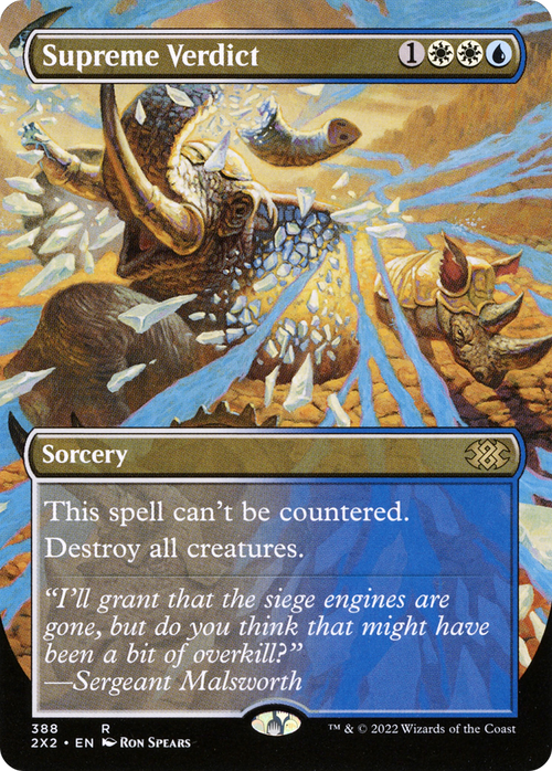 Supreme Verdict (Borderless) (2X2-388) - Double Masters 2022