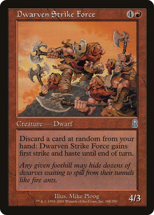 Dwarven Strike Force (ODY-188) - Odyssey Foil