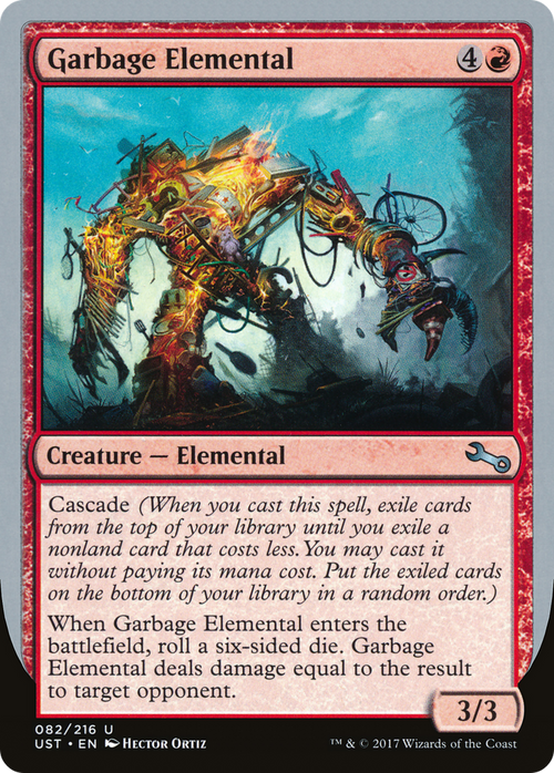 Garbage Elemental (D) (UST-82D) - Unstable Foil