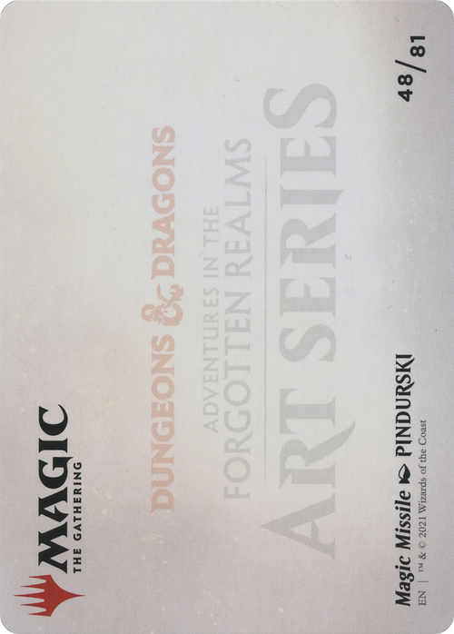 Magic Missile // Magic Missile (AAFR-048) - Adventures in the Forgotten Realms Art Series (Borderless) Foil
