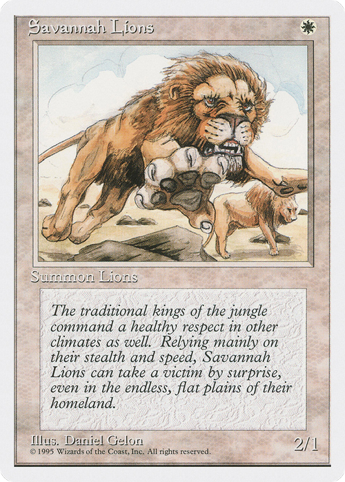 Savannah Lions (4ED-) - Fourth Edition