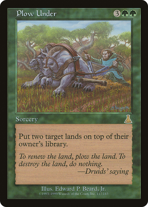 Plow Under (UDS-117) - Urza's Destiny Foil