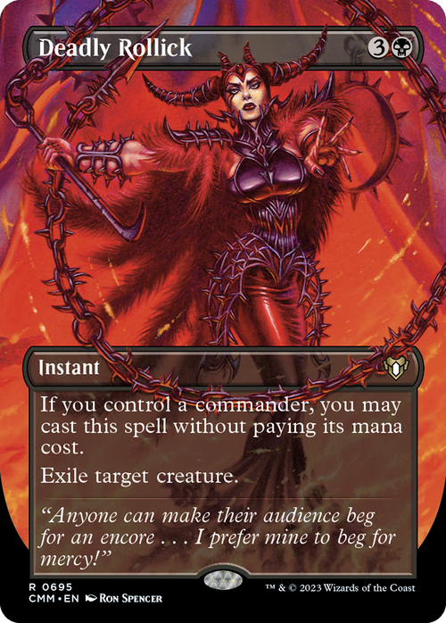 Deadly Rollick (Borderless) (CMM-695) - Commander Masters Foil