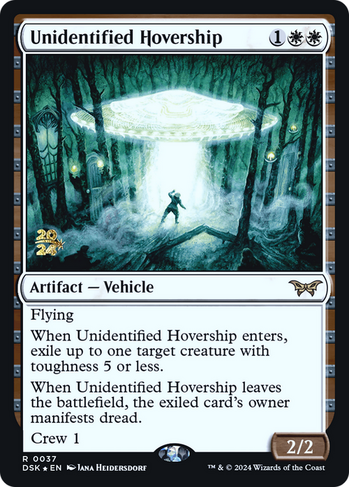 Unidentified Hovership (PRE-037) - Duskmourn: House of Horror Promos Foil