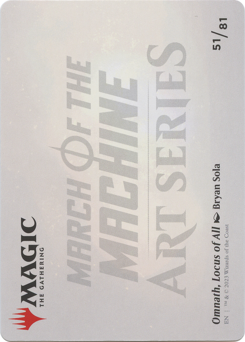 Omnath, Locus of All // Omnath, Locus of All (AMOM-051) - March of the Machine Art Series (Borderless) Foil