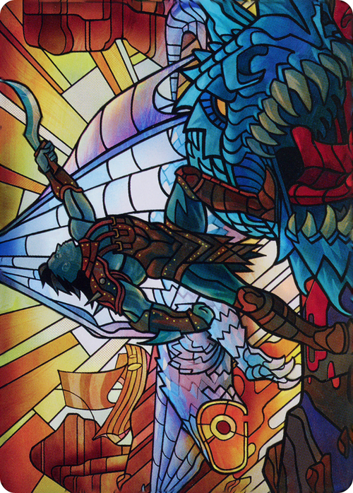 Astor, Bearer of Blades // Astor, Bearer of Blades (ADMU-068) - Dominaria United Art Series (Borderless) Foil