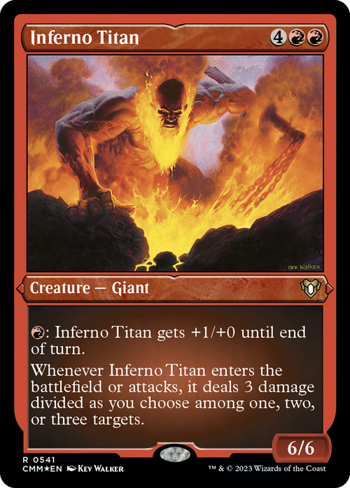 Inferno Titan (Foil Etched) (CMM-541) - Commander Masters Foil